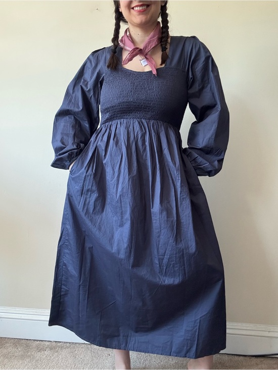 Old Navy Dresses & Skirts - SOLD—Old Navy Navy Smocked Top with Square Neck